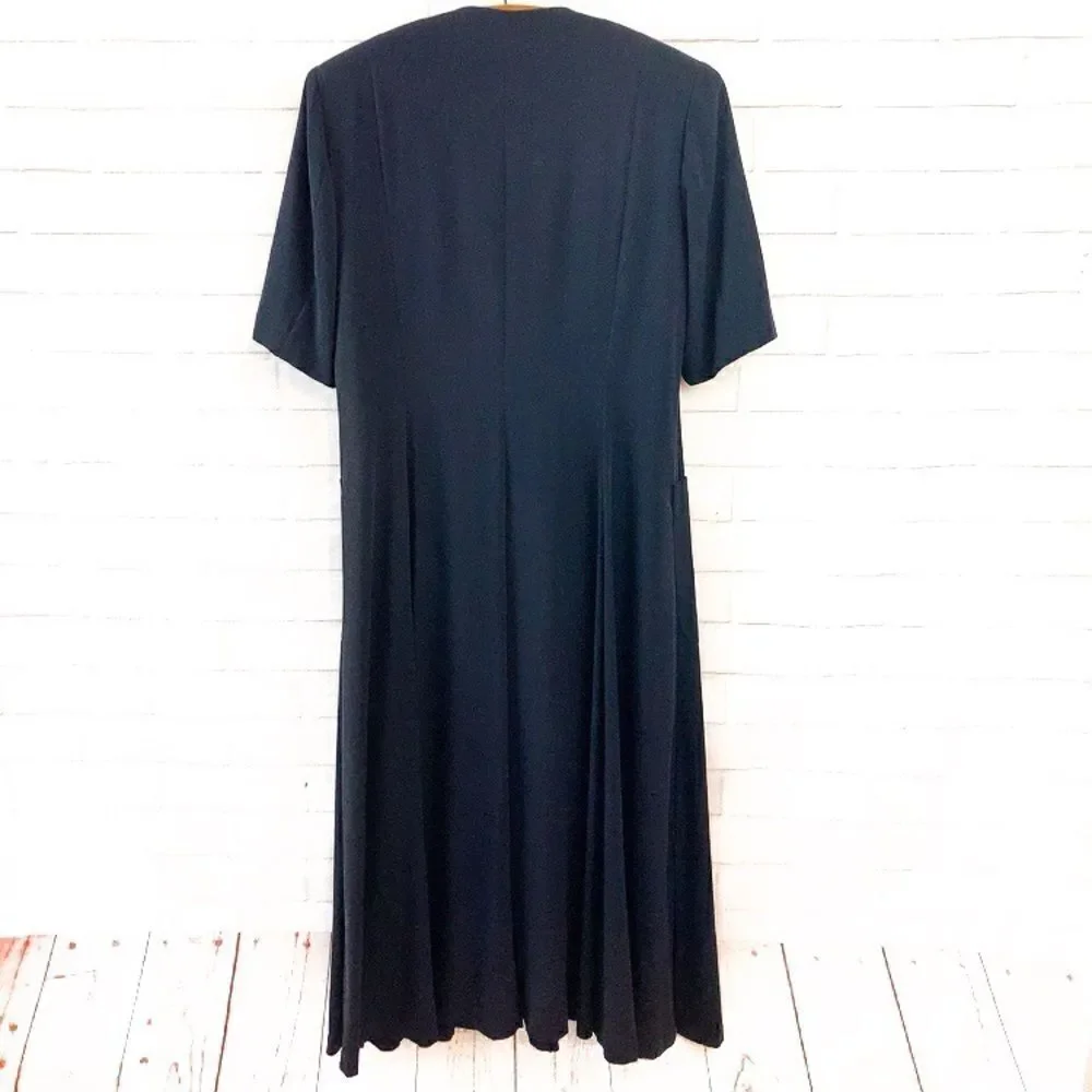 GIVENCHY EN PLUS Navy Button Down Dress - Picture 3 of 10
